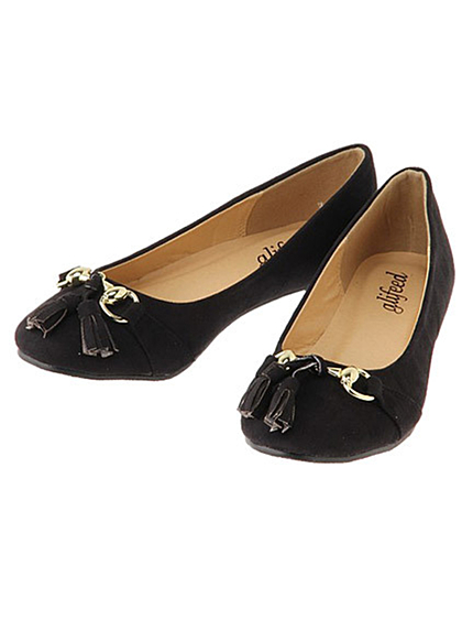 RUNWAY channel【glifeed】タッセルフラットパンプス