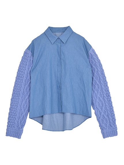 EMODAデニムknit arm SH