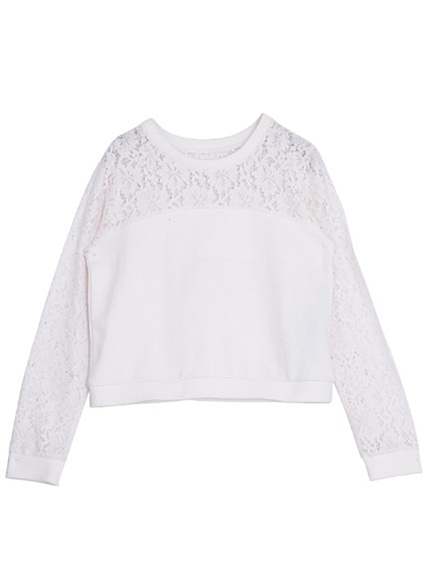 EMODAデコルテレースジャージTOPS