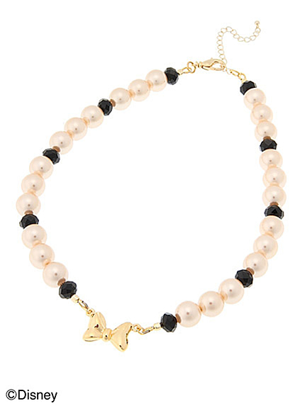 RUNWAY channel【JAM HOME MADE】ミニーリボンパールネックレス BR