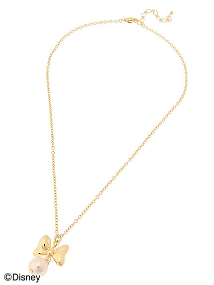 RUNWAY channel【JAM HOME MADE】ミニーリボンパールチェーンネックレ