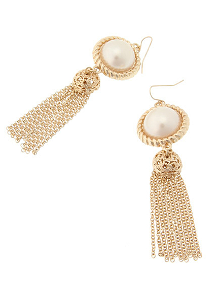 Chedel【Date】パールフリンジピアス