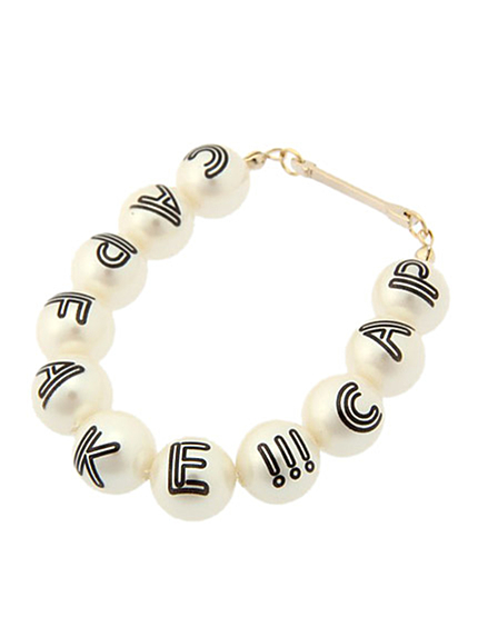 CAP FAKE!!!【CAP FAKE!!!】アローロゴパールブレスレット