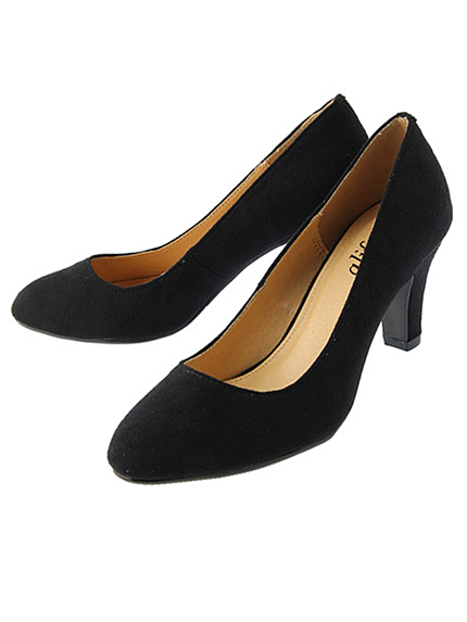 RUNWAY channel【glifeed】ラウンドトゥパンプス(スエード)