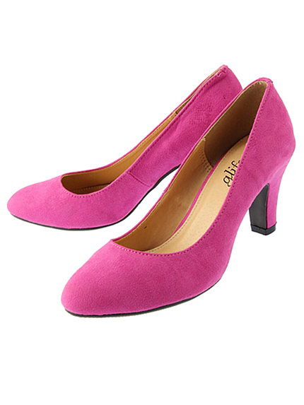 RUNWAY channel【glifeed】ラウンドトゥパンプス(スエード)