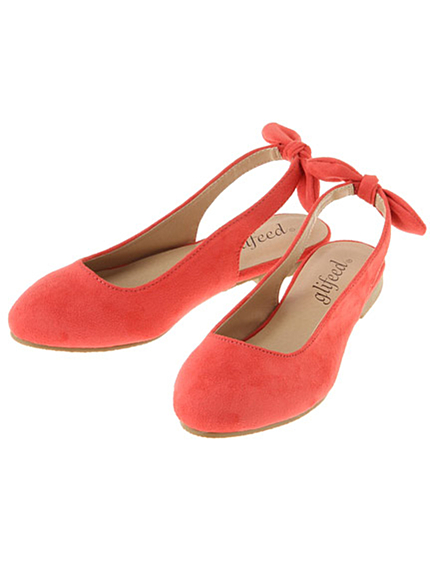 RUNWAY channel【glifeed】バックリボンフラットパンプス