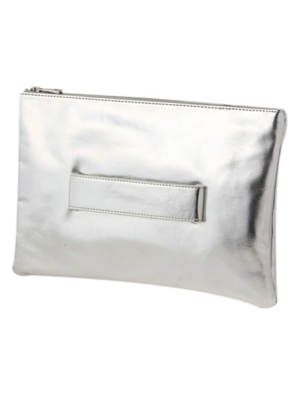 メタリッククラッチバッグ