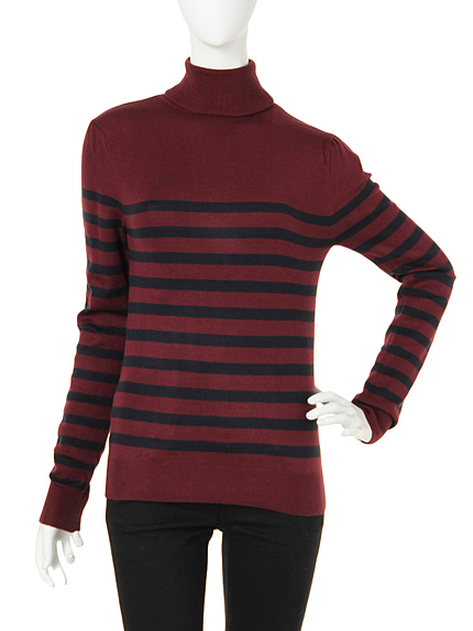 パフ袖タートルネック