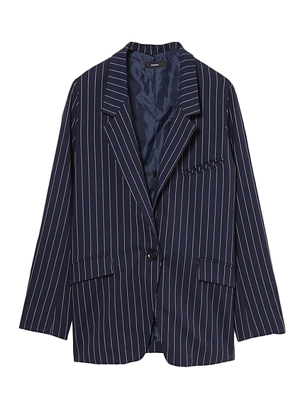 EMODAピンストライプテーラードJK