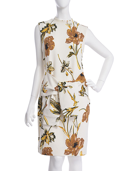 LAGUNAMOON【CASUAL】Flowerウエストクロスットワンピース