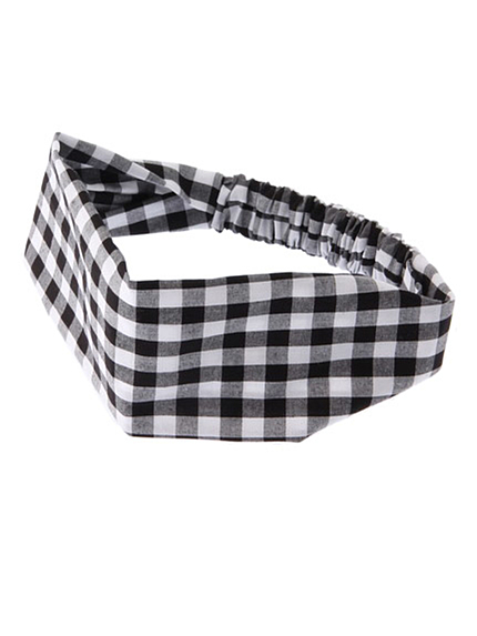 ギンガムヘアバンド【EV】