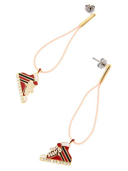 RUNWAY channel【ROZY】androgynousピアス(red)