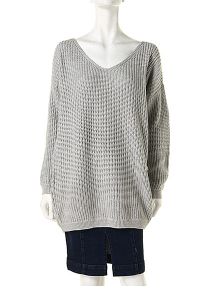 FLOVE【FLOVE】Vネックゆるニットプルオーバー