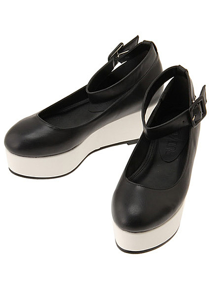 RUDY GADY【VINTAGE】アンクルバックル厚底シューズ