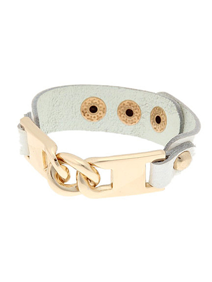 RUNWAY channel【PriPri】フェイクレザーチェーンブレス