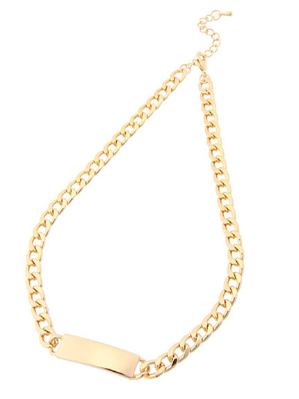 RUNWAY channel【PriPri】メタルバーネックレス