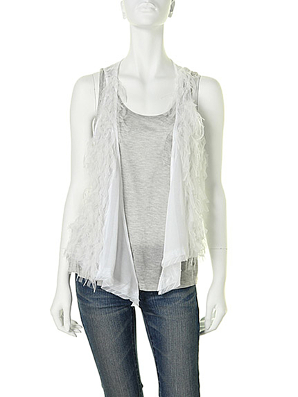 Ungridチュールフリンジベスト