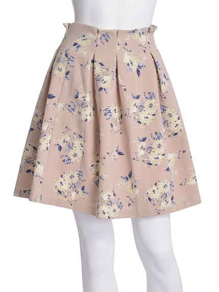 MERCURYDUO【DUO】 ブーケ柄タックミニSK