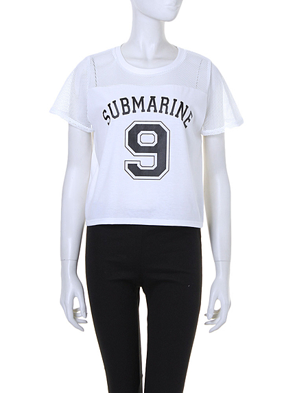 i-SOOKメッシュ切替スポーティーTシャツ