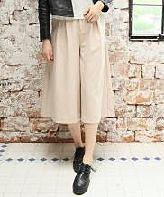 ワイドクロップドパンツ