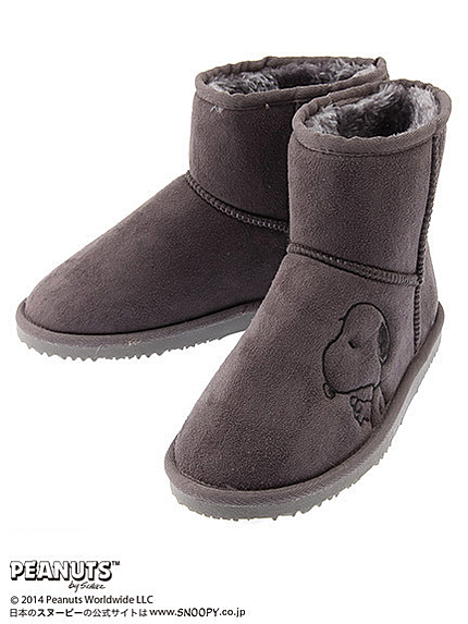 【CECIL PRESS掲載】【SNOOPY】ショートボアブーツ