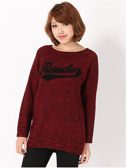 サガラ刺繍Mixラグランニット