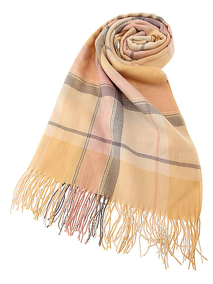 チェック柄ストール