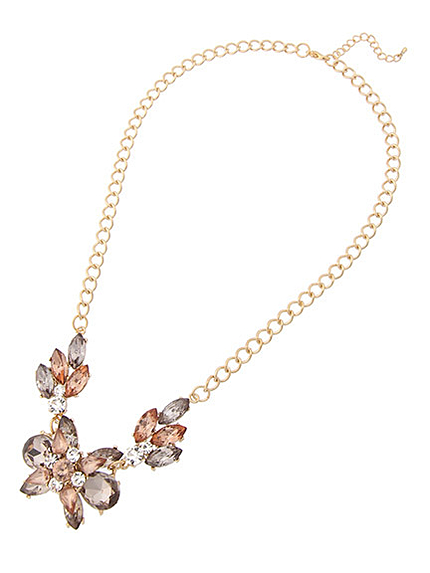 Mixカラービジューネックレス