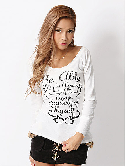 14.AW  ワッフルプリントロングＴ−ＳＨ