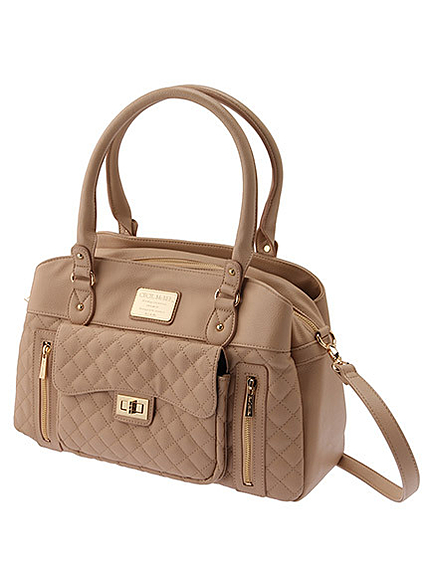 フロントポケットキルティングバッグ