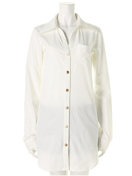 14.AW　金ボタンスキッパーロングシャツ