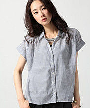 80カルゼショートフレンチスリーブシャツ