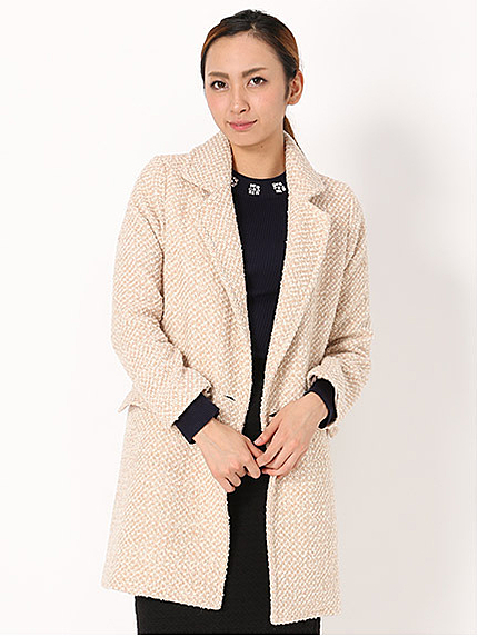 ツイードチェスターコート