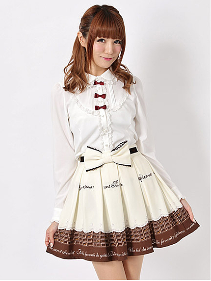 14.AW  ホイップショコラウエストリボンスカート