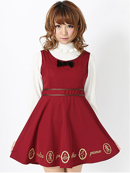 14.AW  バレリーナ刺しゅうワンピース