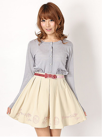 14.AW  エンジェル刺繍スカート