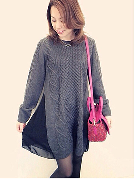 サイドシフォンニットＰＯ