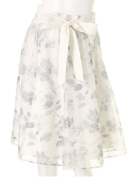 オリジナルフラワープリントスカート