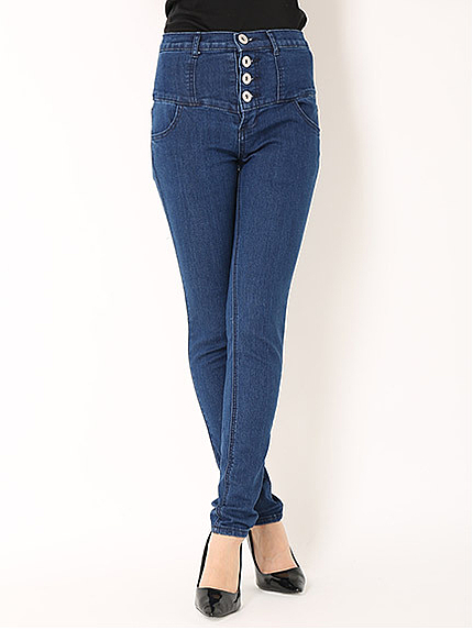 ハイウエストデニムパンツ