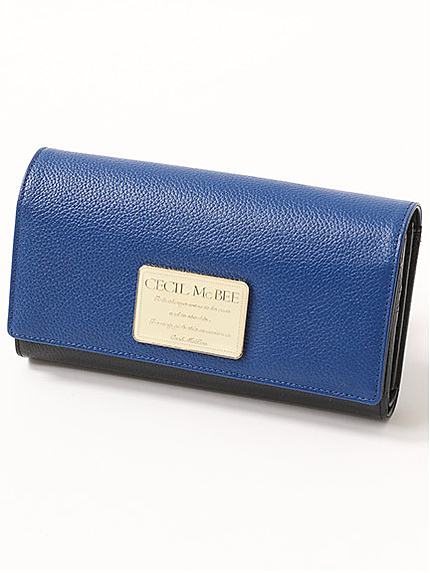 ロゴプレートバイカラーウォレット