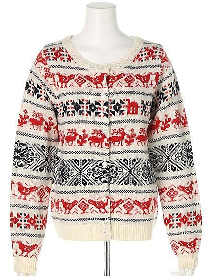 カウチンニットカーディガン