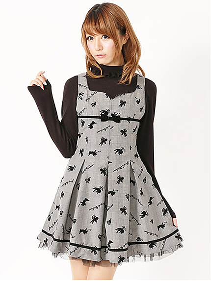 14.AW  エンジェルフロッキージャンパースカート