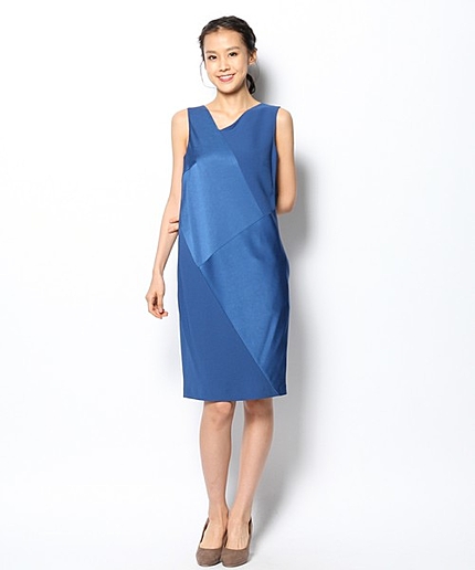 サテンバッククレープワンピース