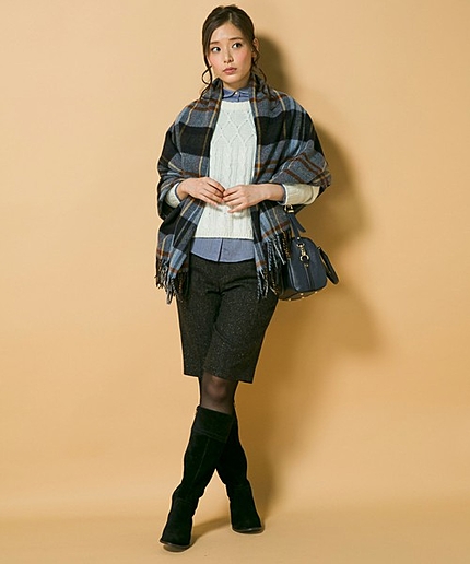 MOONチェックマフラー