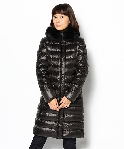 NYLONPLUMEロングダウンコート