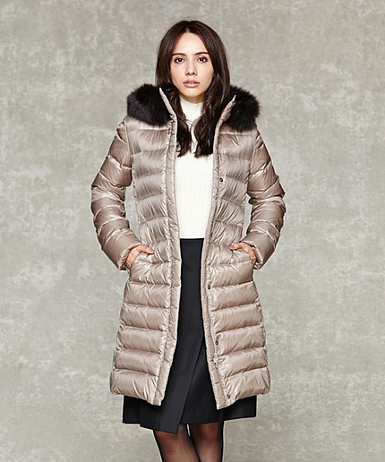 NYLONPLUMEロングダウンコート