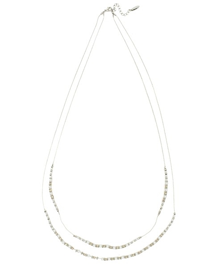 プチパール2連ネックレス