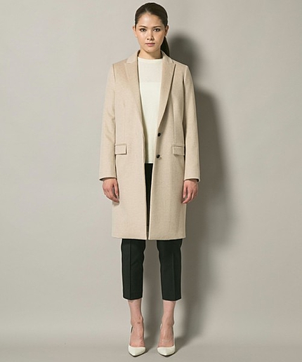 ウールカシミヤコーティングチェスターコート