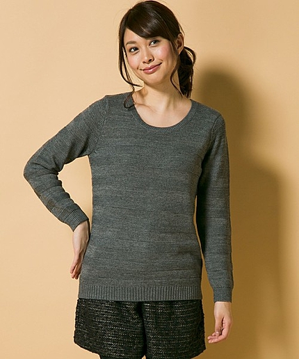 【手洗いOK】ミドルベーシック2ニット