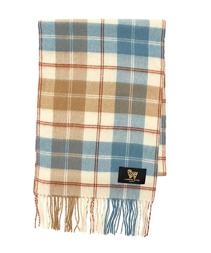 チェックマフラー